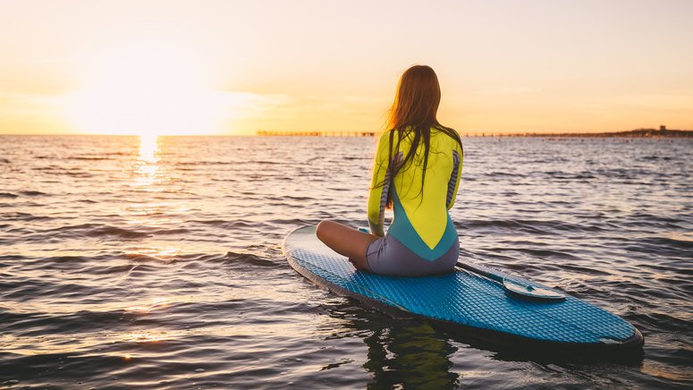 Paddle surf atardecer Cozumel