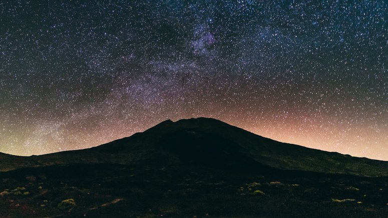 atardecer y estrellas teide