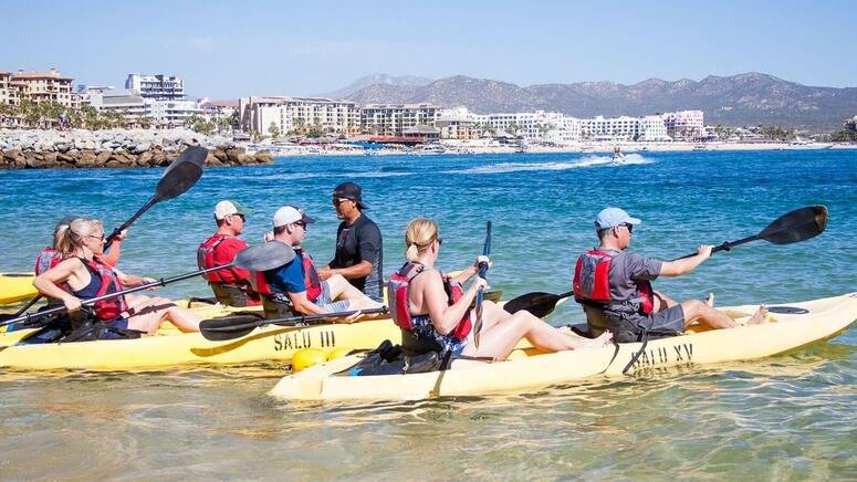 Aventura marina Kayak fondo cristal snorkel