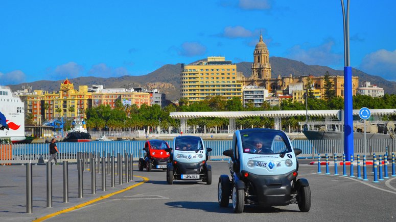 Mini tour privado coche eléctrico Málaga