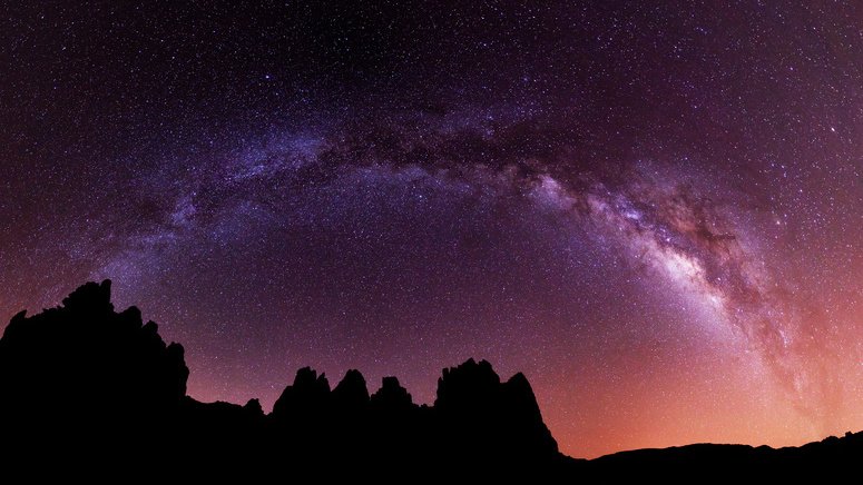 atardecer y estrellas teide