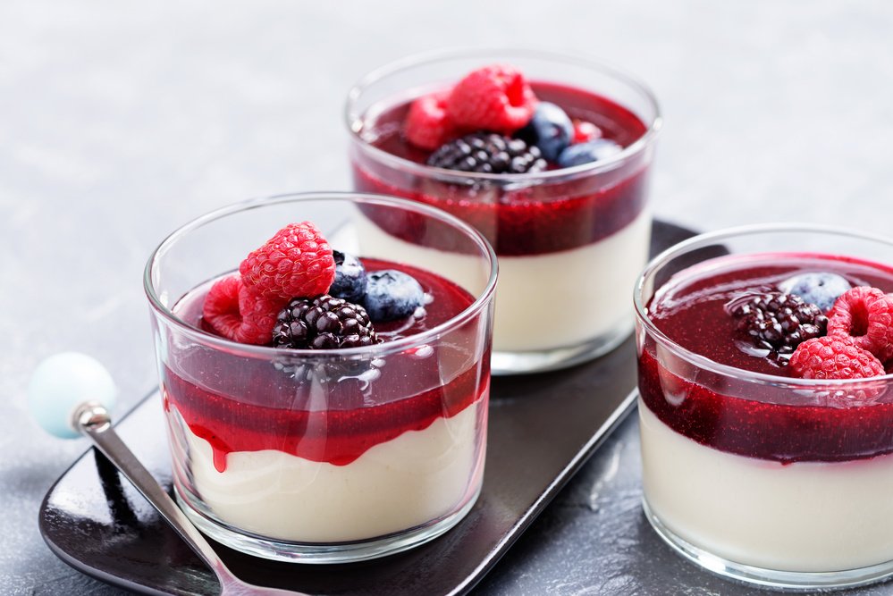 Panna cotta, una de las comidas más típicas de Italia