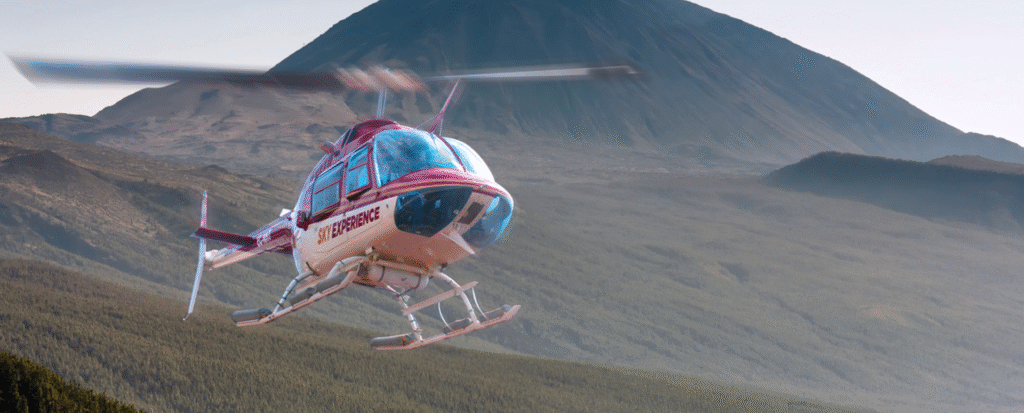 Tour en helicóptero y clase de golf