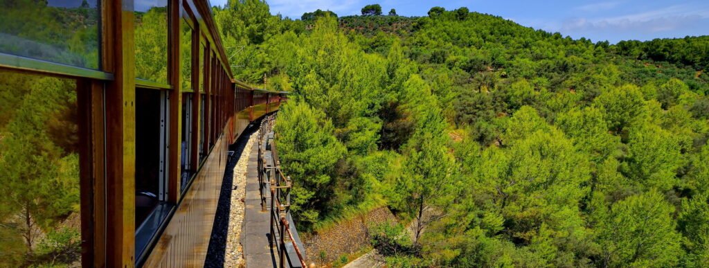 Excursió tren tranvía barco Soller
